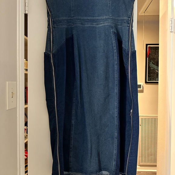 Eloquii Denim Strapless Dress - Picture 5 of 7